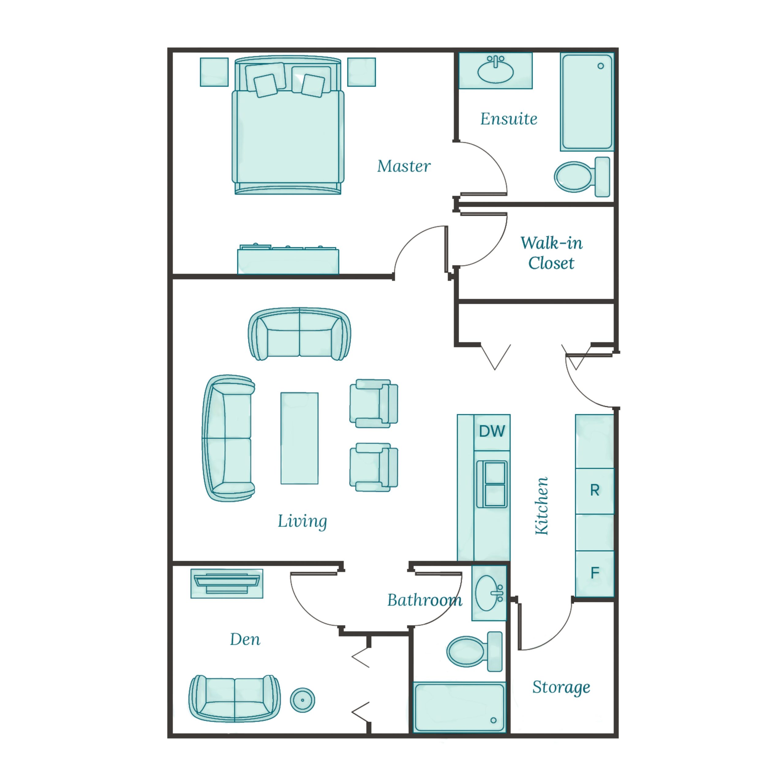 Agassiz Seniors Centre One Bed and Den 1